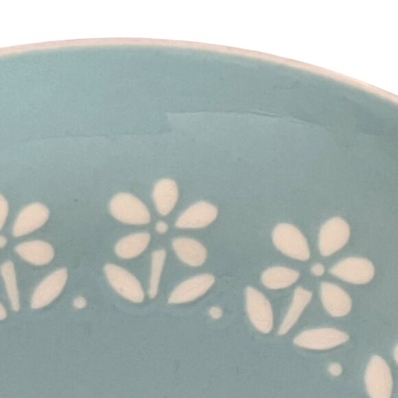 Harkerware Oven Dishwasher Proof Blue Floral 7" Round Plates Small Set of 2 - Picture 8 of 16